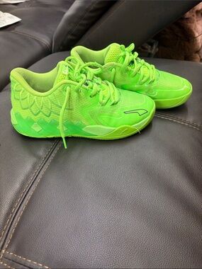 Puma Neon Green Kids' Athletic Sneakers